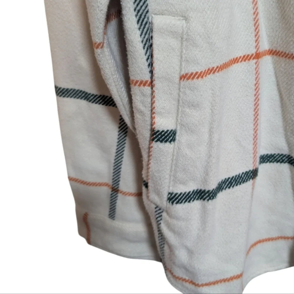 Goodfellow & Co Men's Plaid Jacket Shacket Sz XXL Cream Color M-010